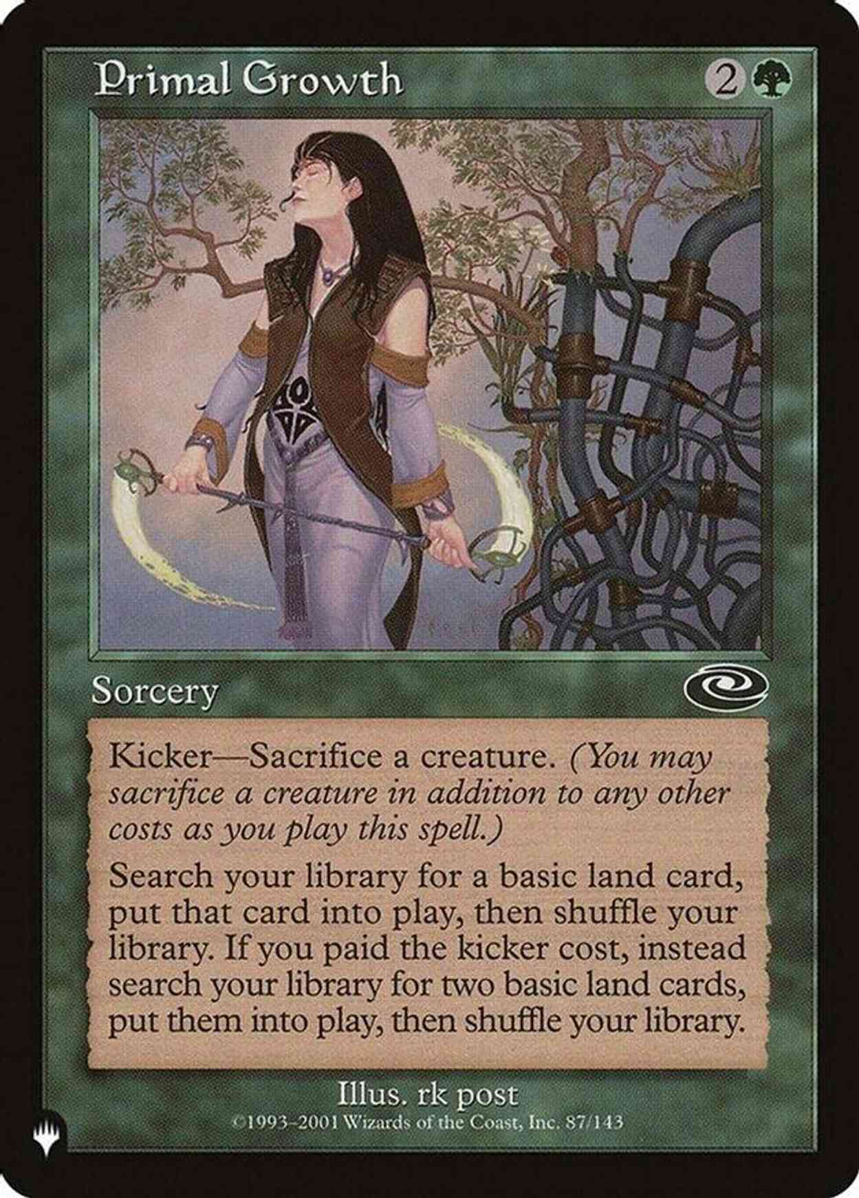 Primal Growth magic card front