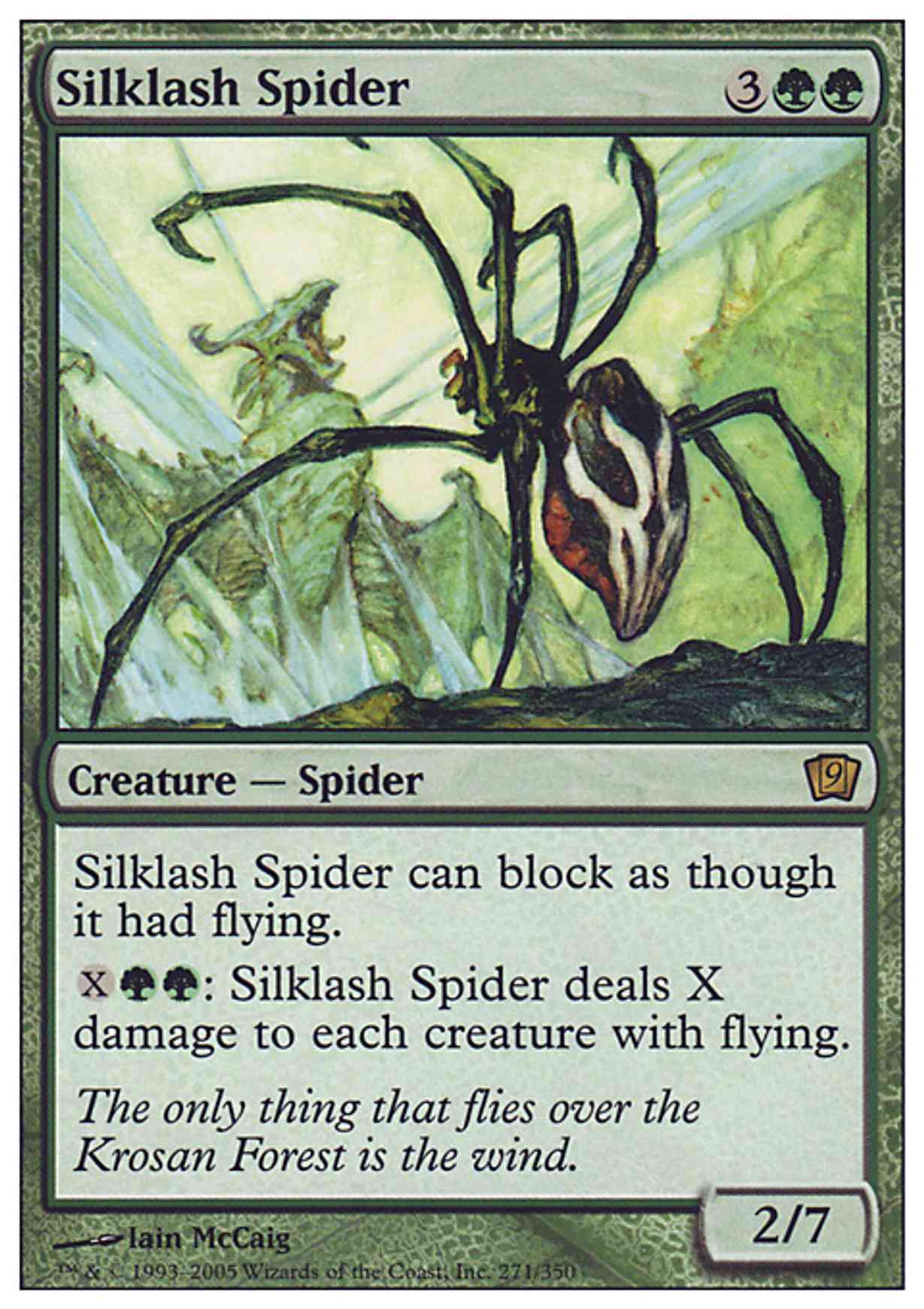 Silklash Spider magic card front