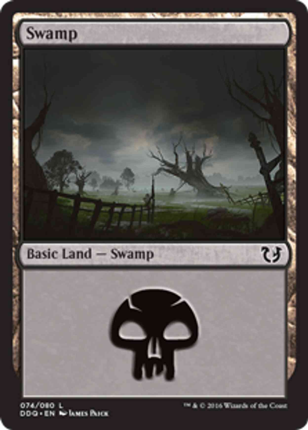 Swamp (74) magic card front