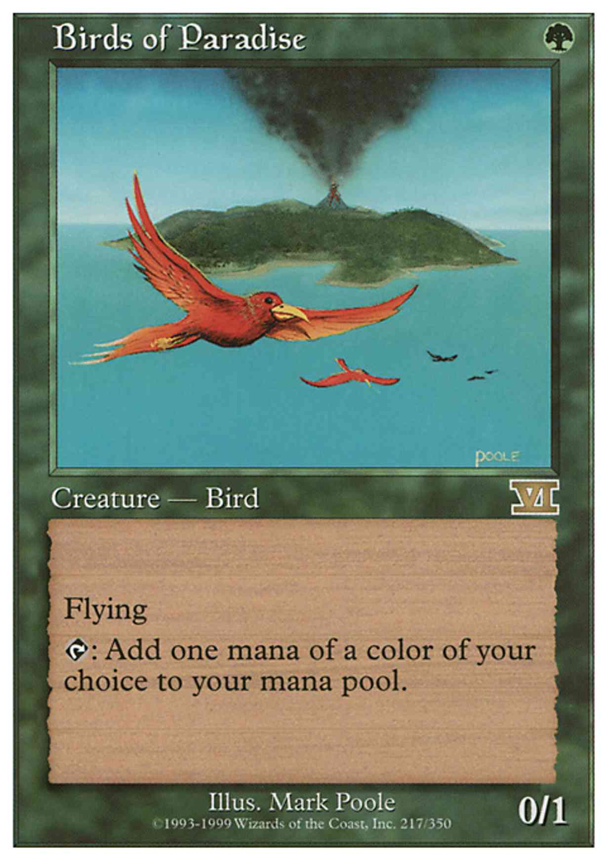 Birds of Paradise magic card front