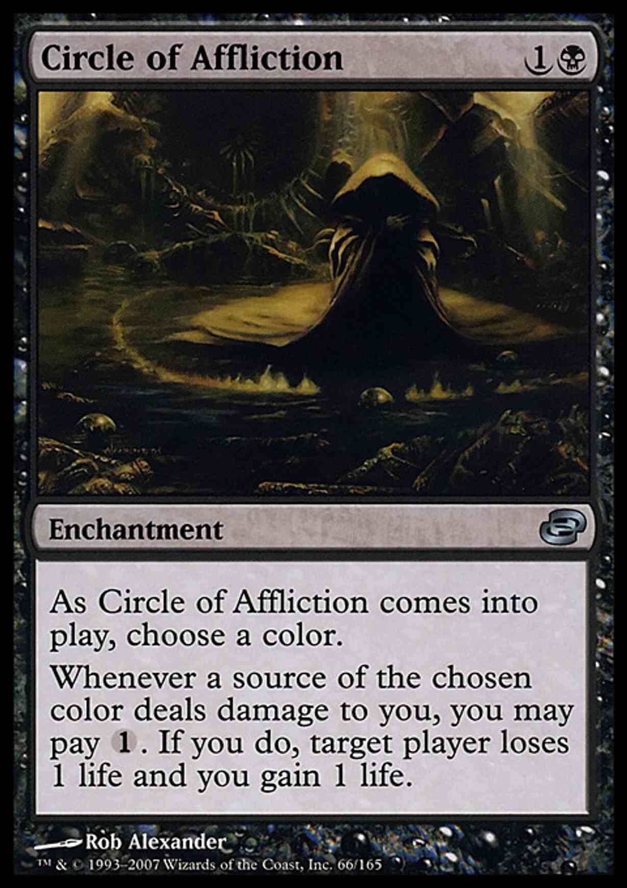 Circle of Affliction magic card front