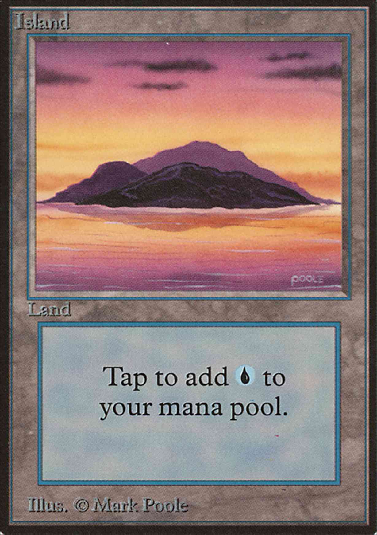Island (A) magic card front