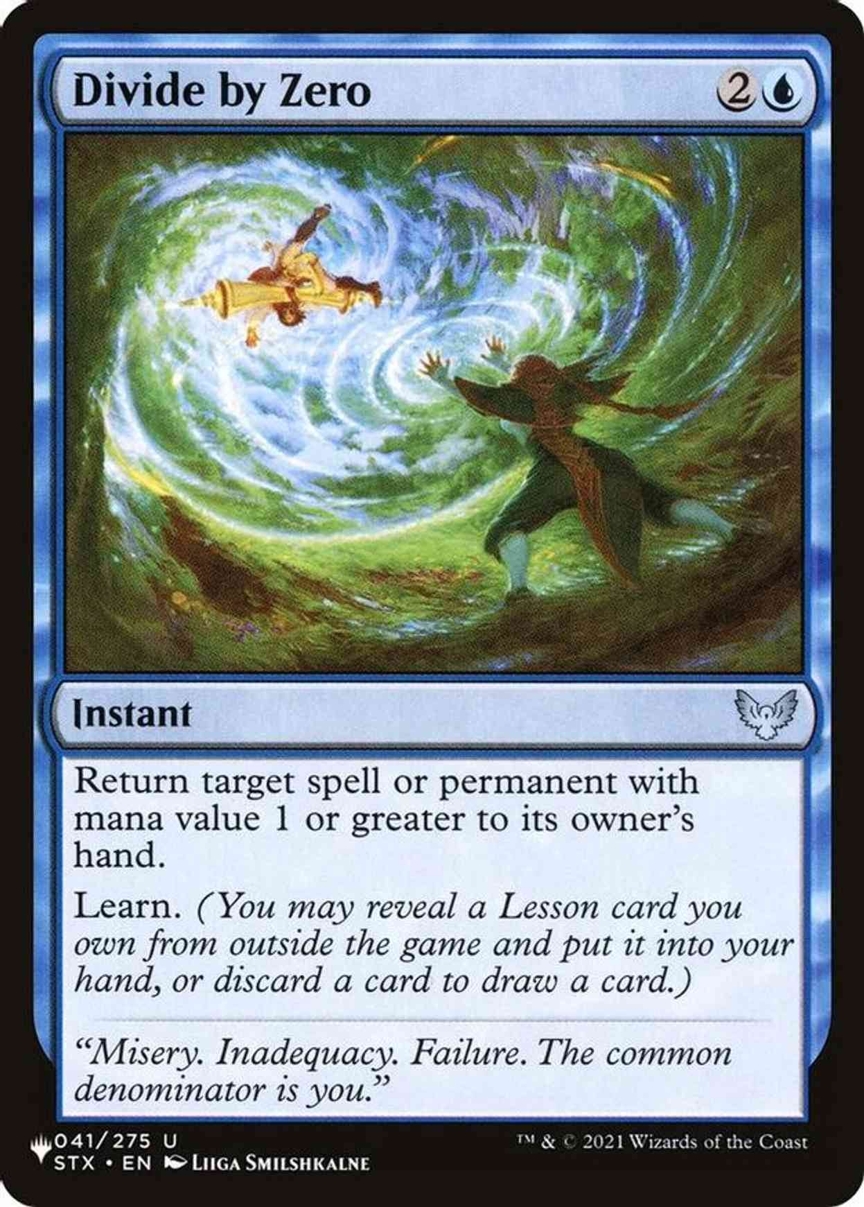 Divide by Zero magic card front