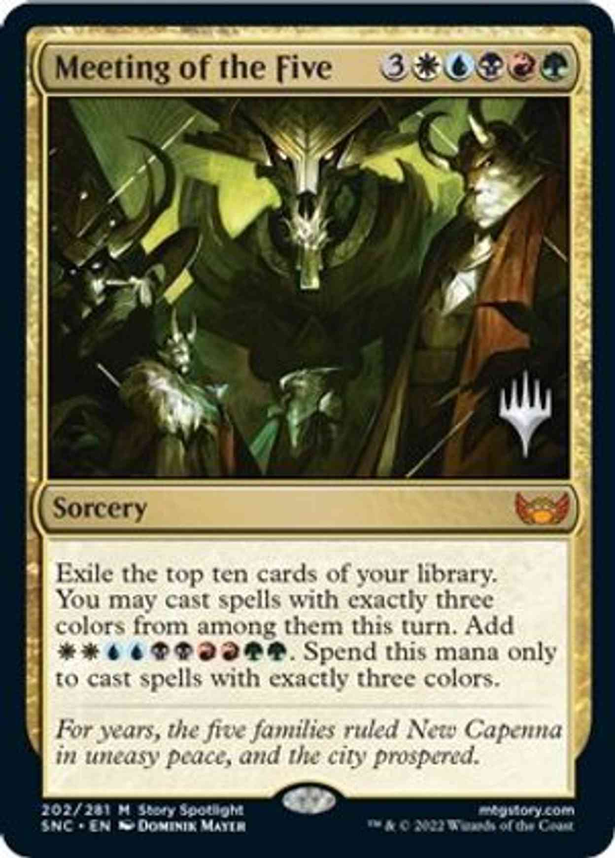 Meeting of the Five magic card front