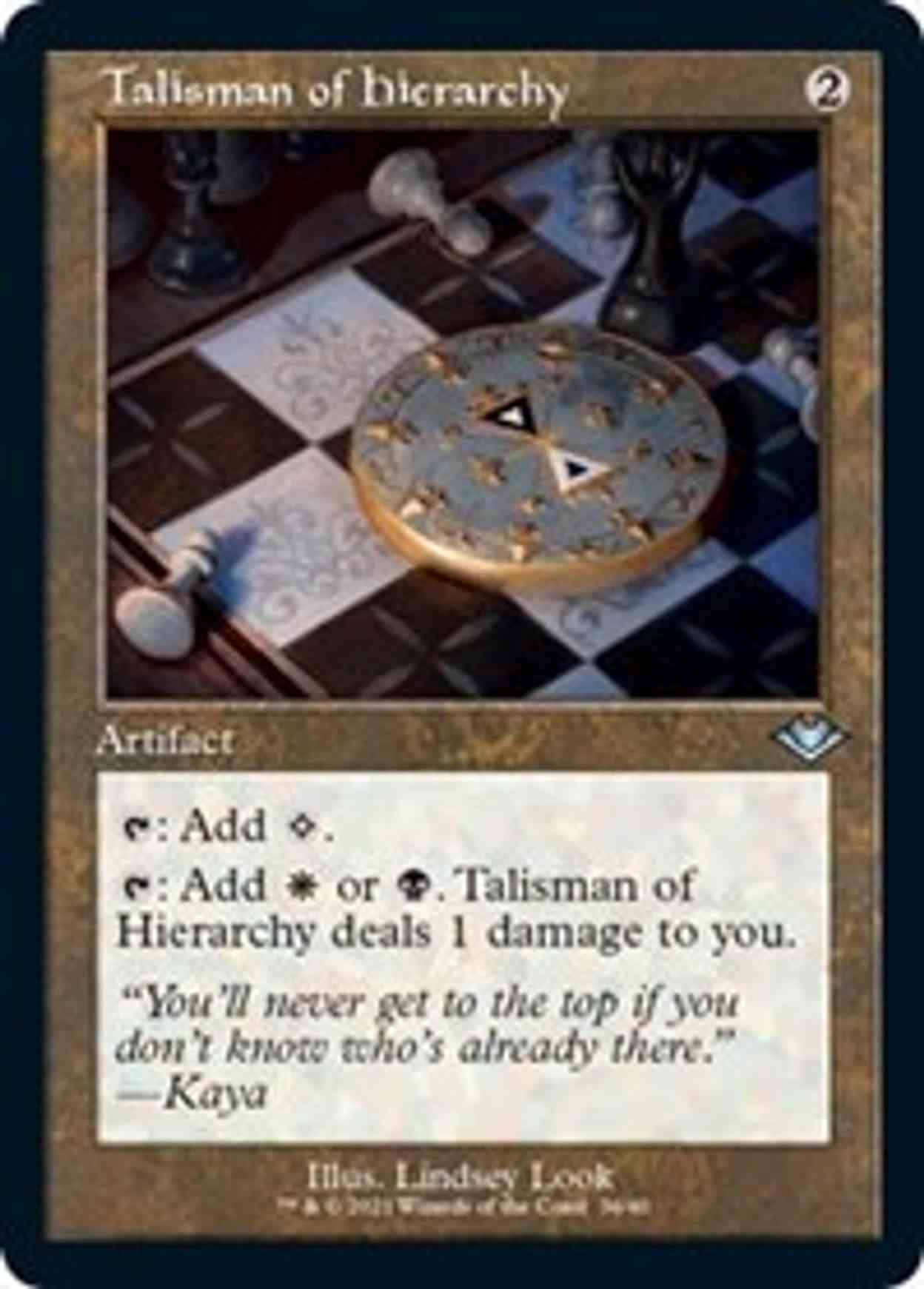 Talisman of Hierarchy (Retro Frame) magic card front