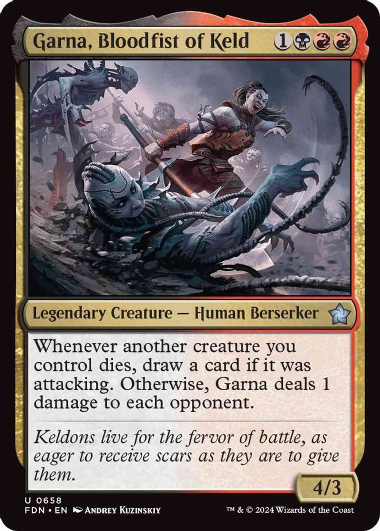 Garna, Bloodfist of Keld magic card front