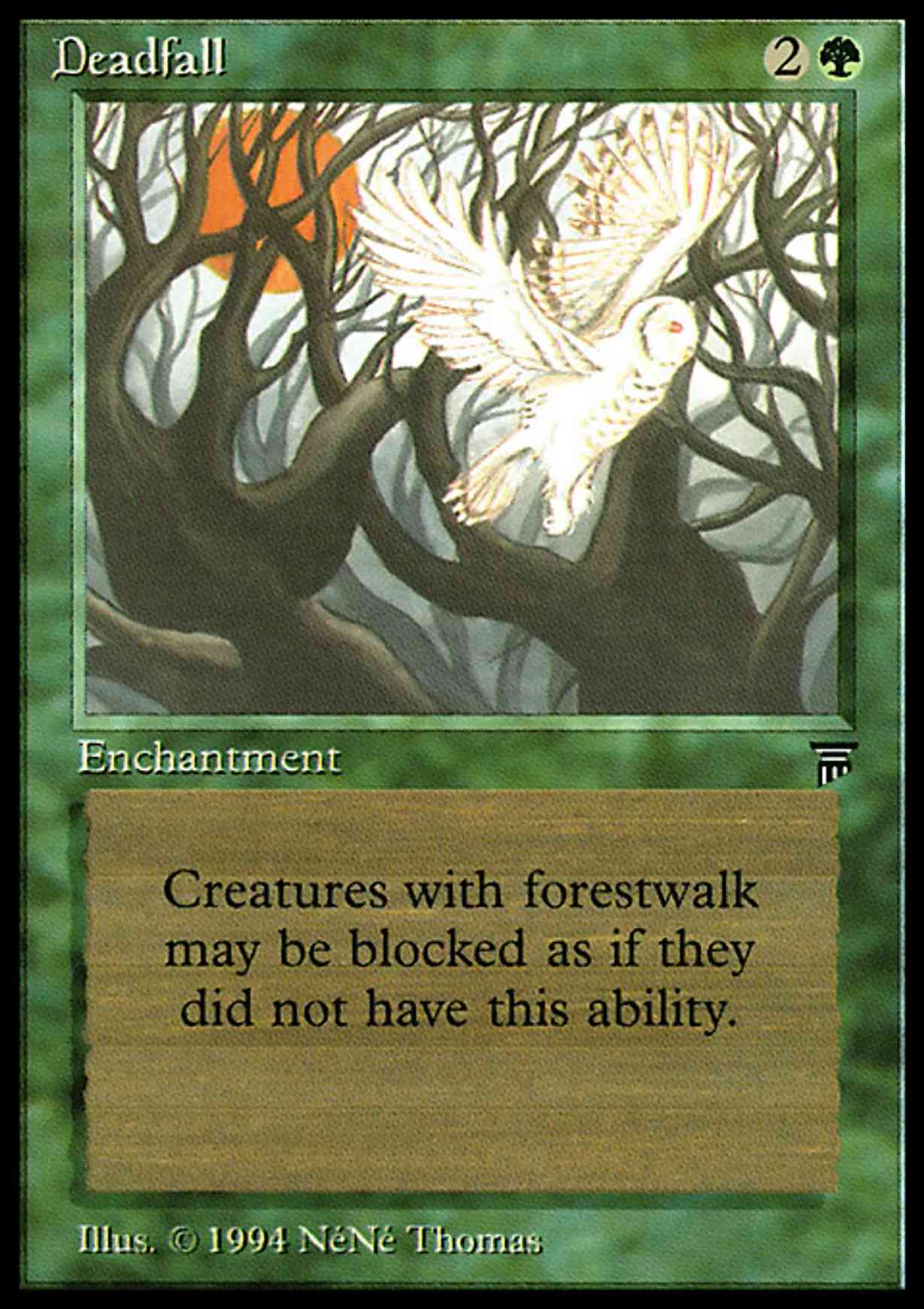 Deadfall magic card front