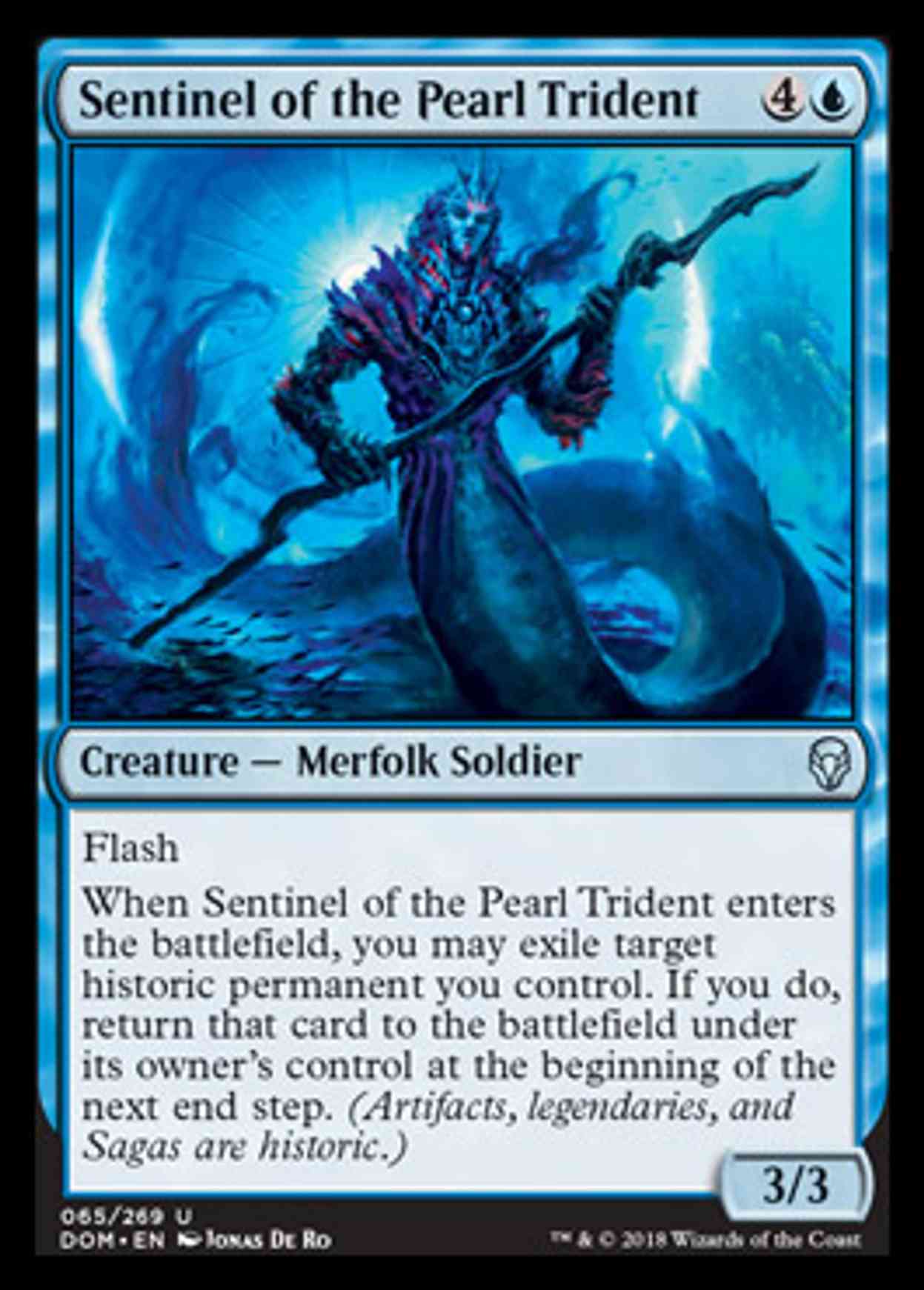 Sentinel of the Pearl Trident magic card front