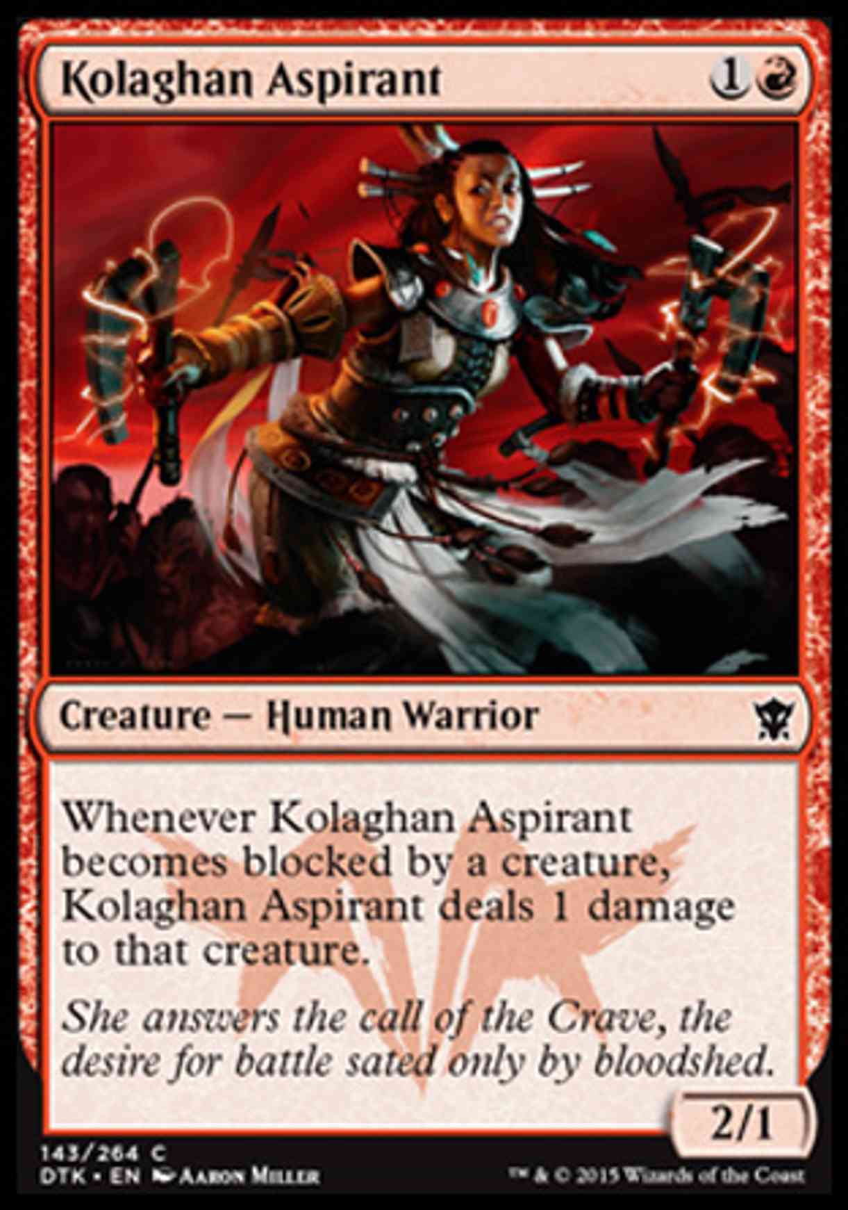 Kolaghan Aspirant magic card front