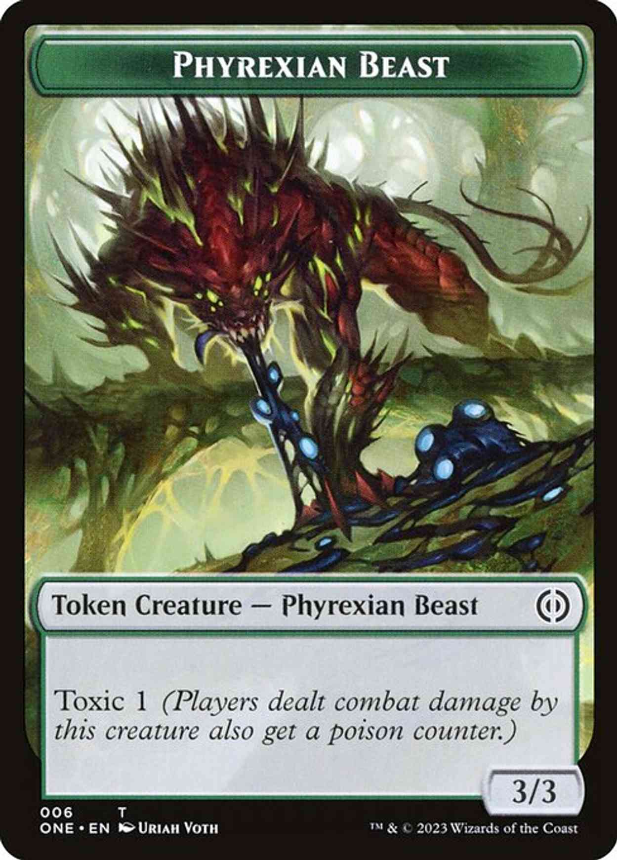 Phyrexian Beast Token magic card front