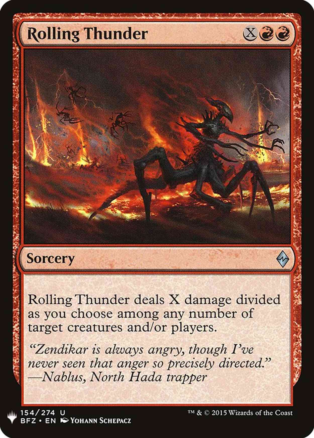 Rolling Thunder magic card front