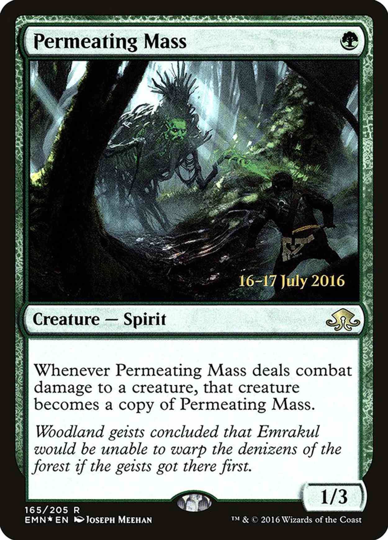 Permeating Mass magic card front