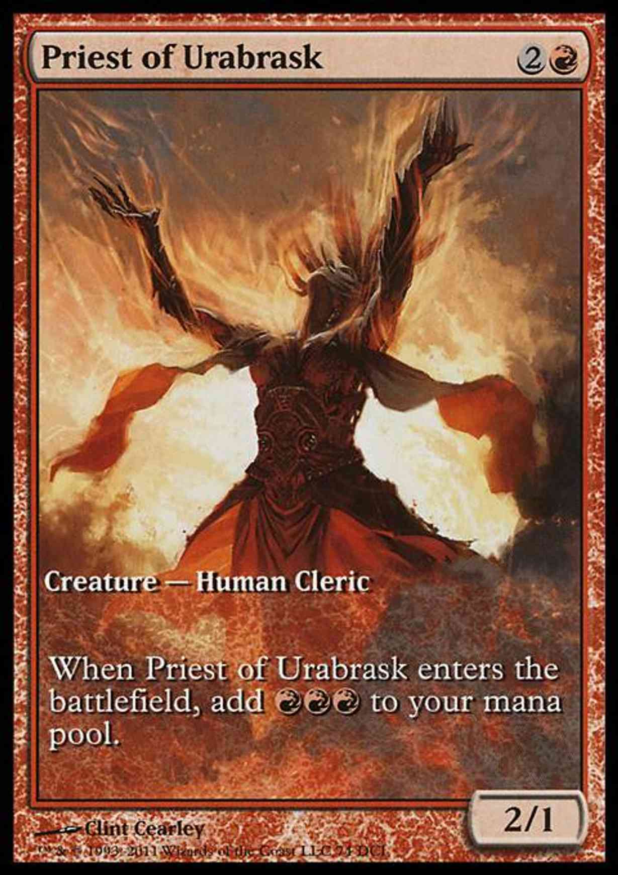 Priest of Urabrask magic card front