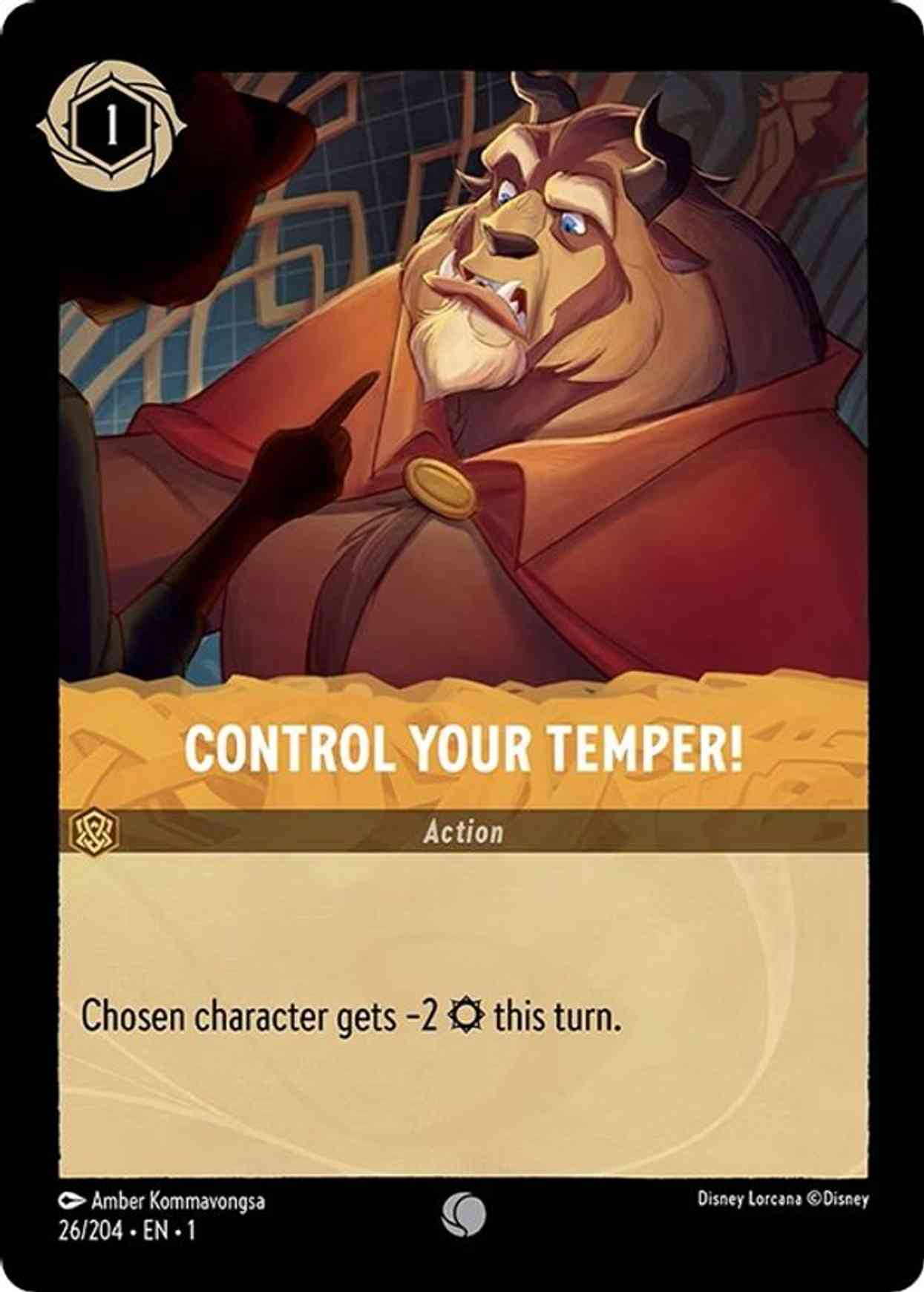 Control Your Temper! magic card front