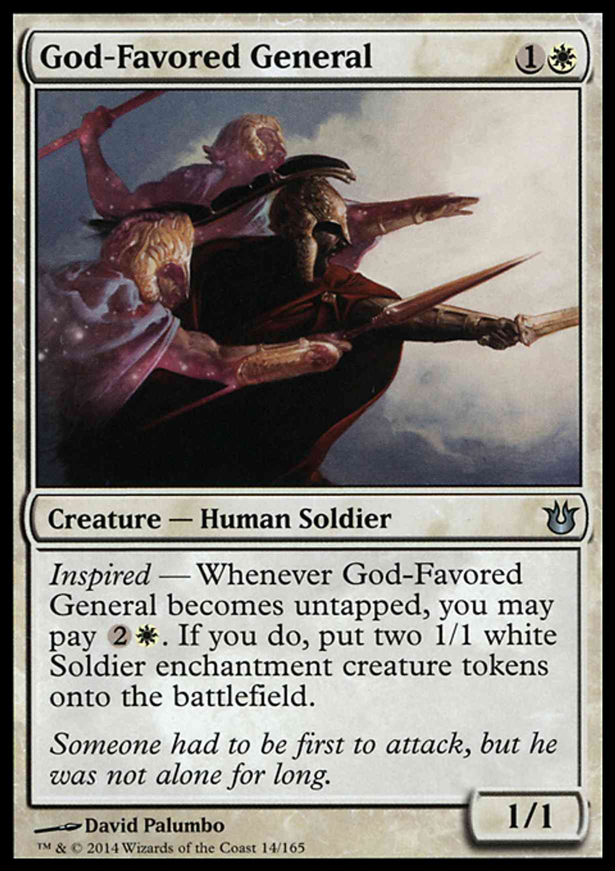 God-Favored General magic card front
