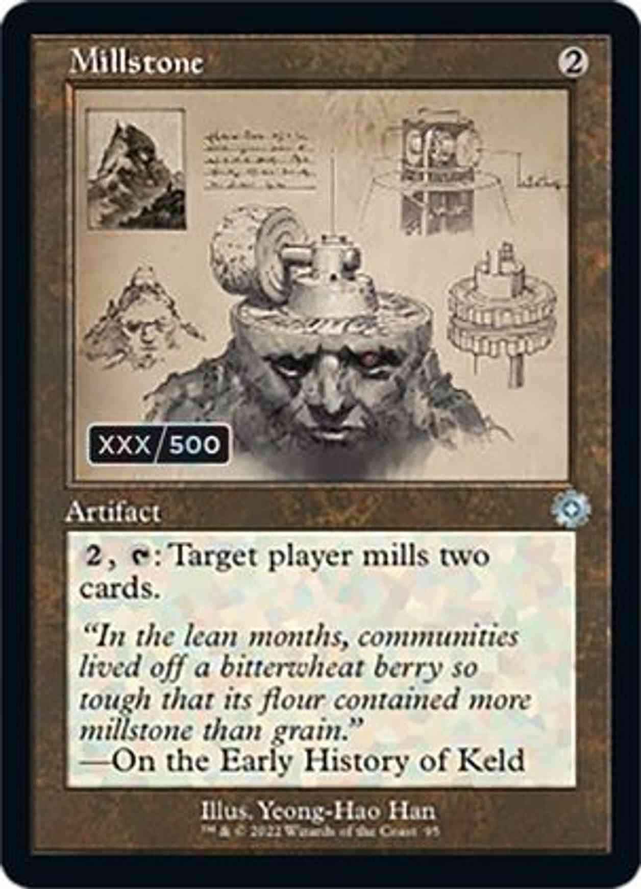 Millstone (Schematic) (Serial Numbered) magic card front