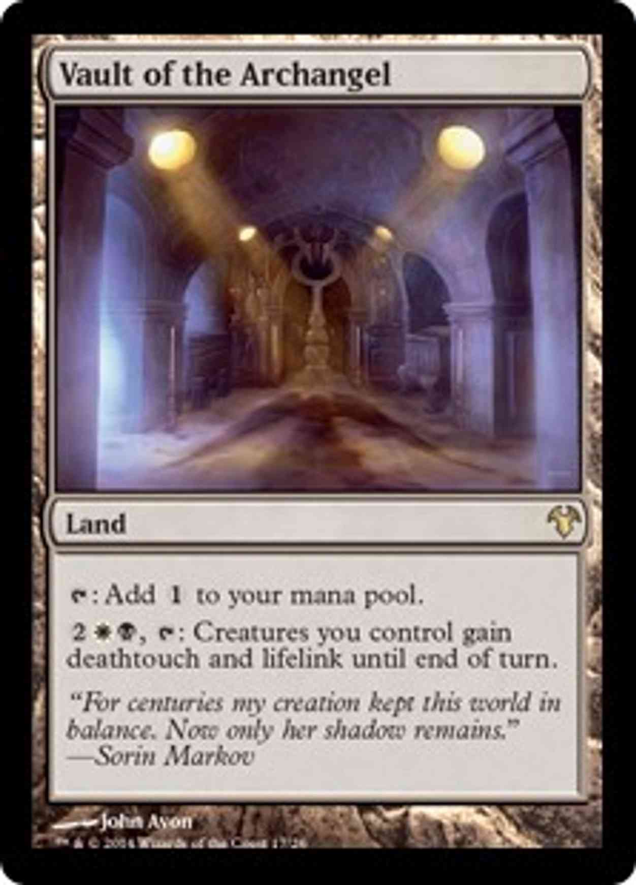 Vault of the Archangel magic card front