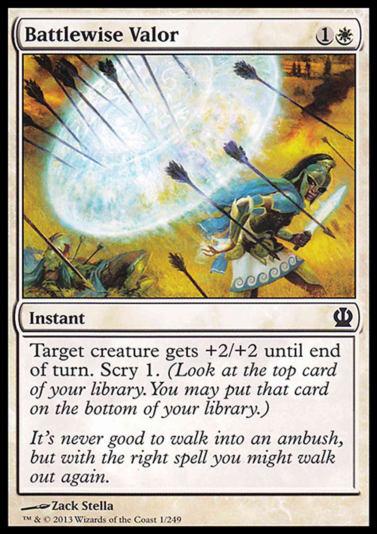 Battlewise Valor magic card front