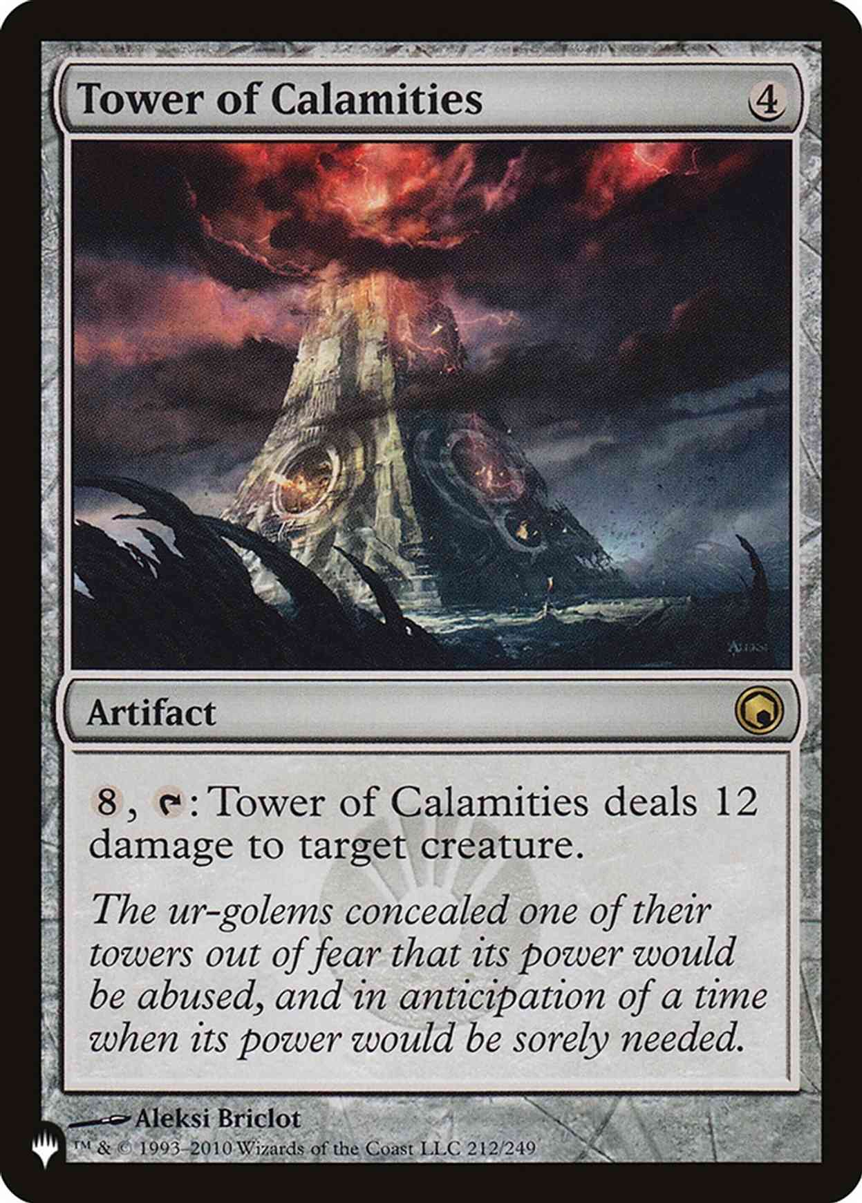 Tower of Calamities magic card front