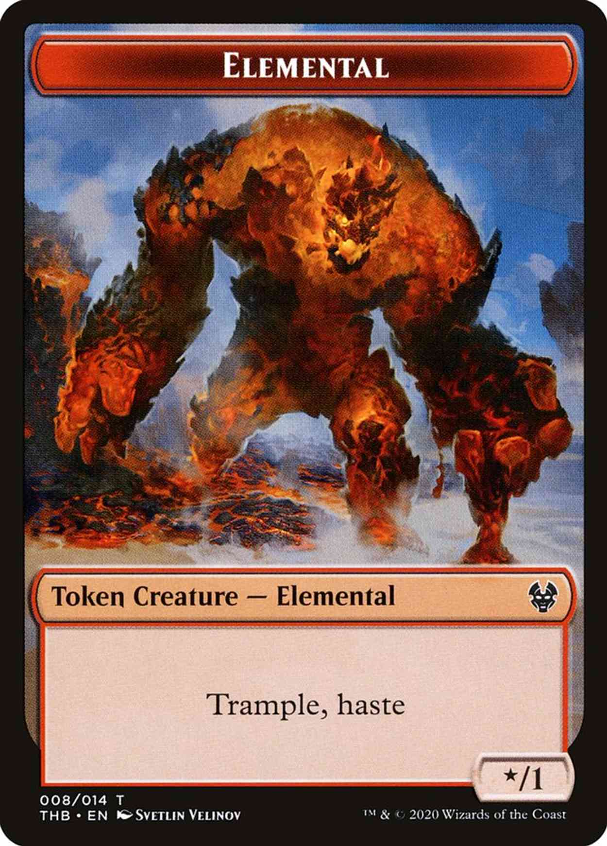 Elemental // Satyr Double-sided Token magic card front
