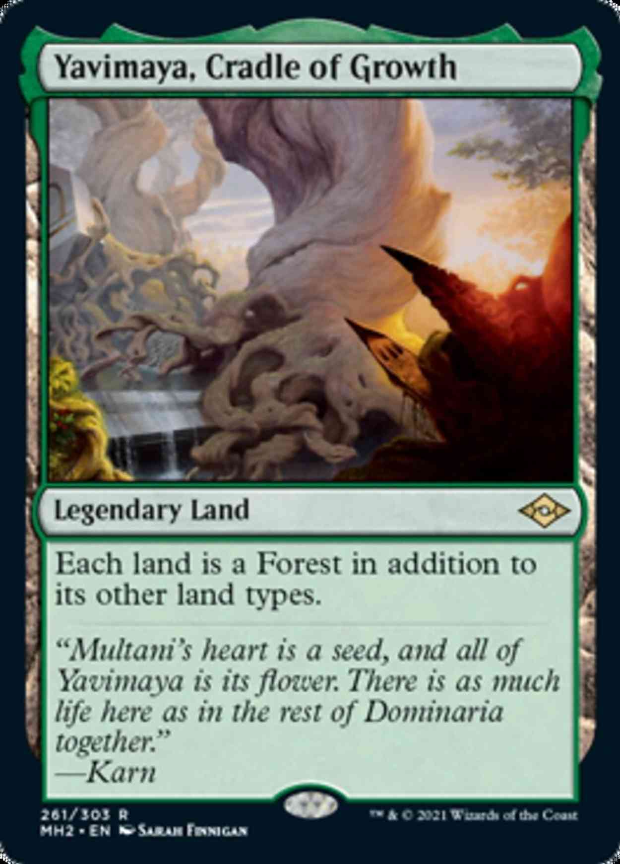 Yavimaya, Cradle of Growth magic card front