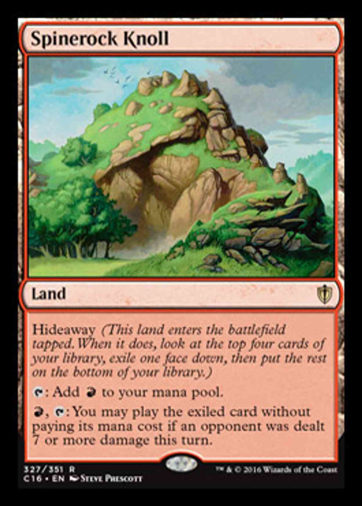 Spinerock Knoll magic card front