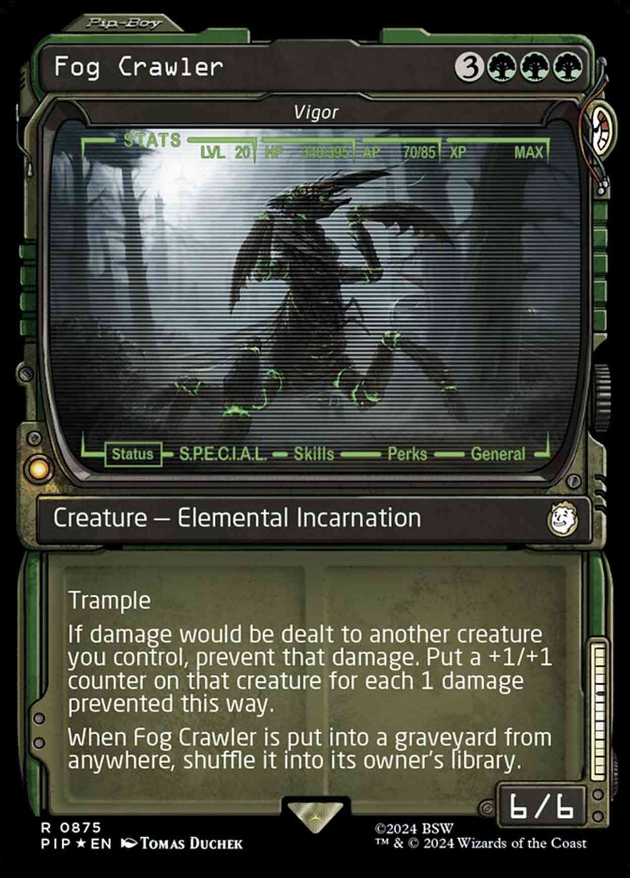 Fog Crawler - Vigor (Showcase) (Surge Foil) magic card front