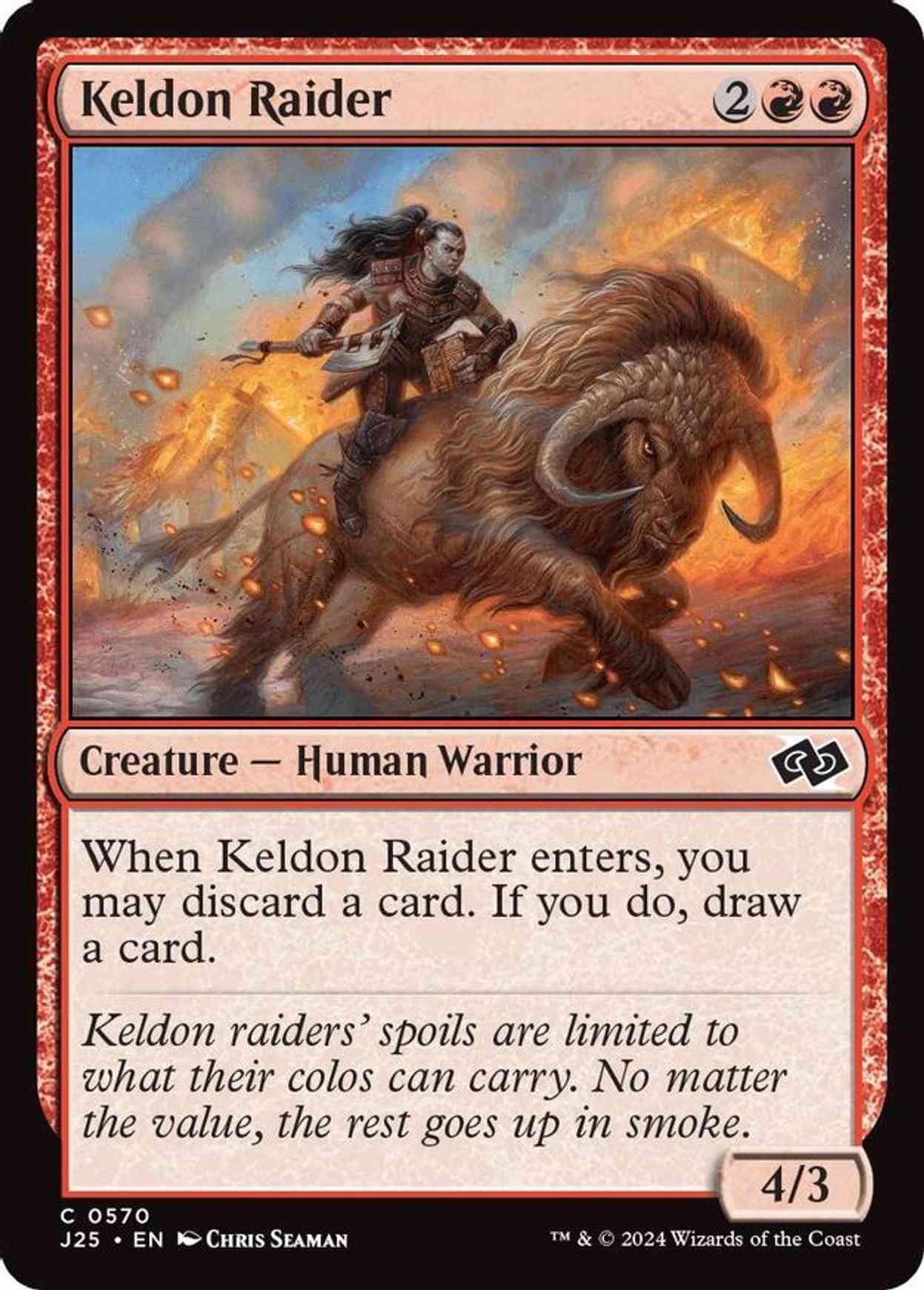 Keldon Raider magic card front