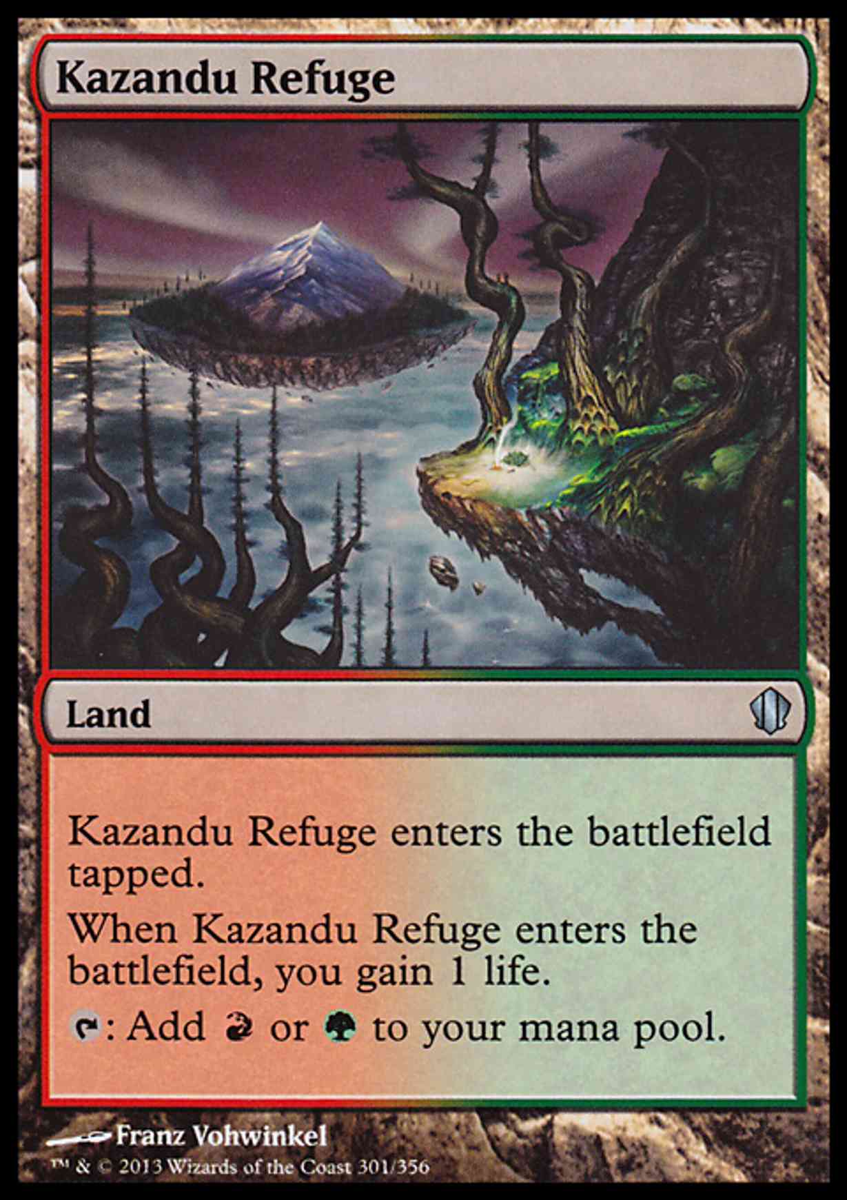 Kazandu Refuge magic card front