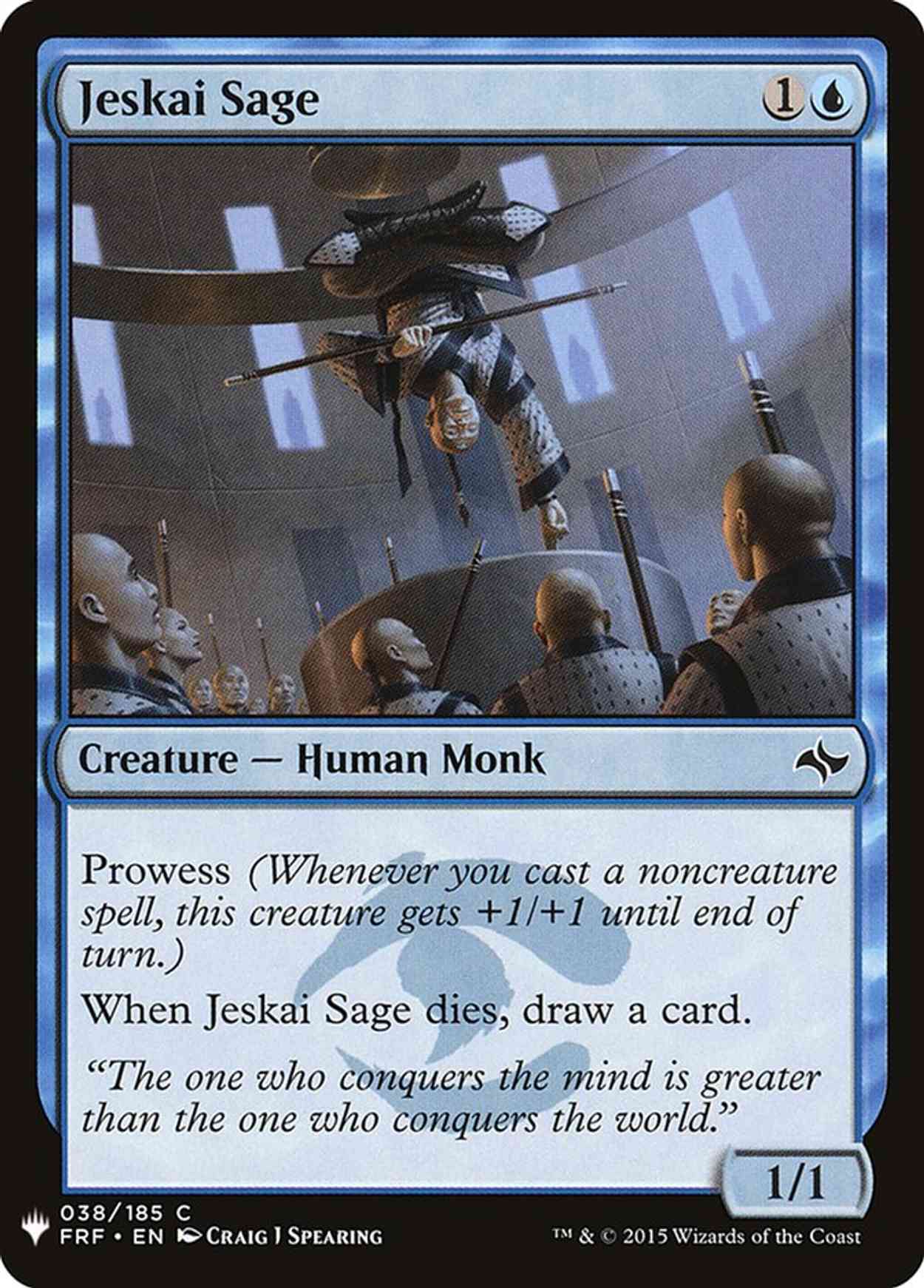 Jeskai Sage magic card front