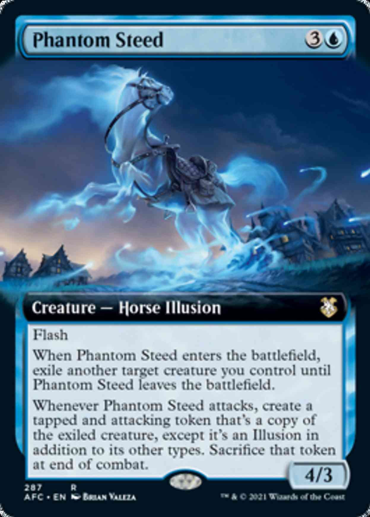 Phantom Steed (Extended Art) magic card front