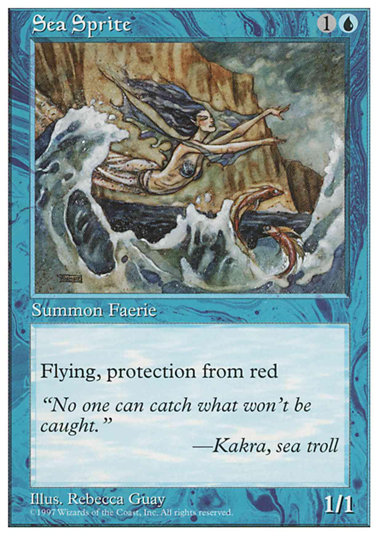 Sea Sprite magic card front
