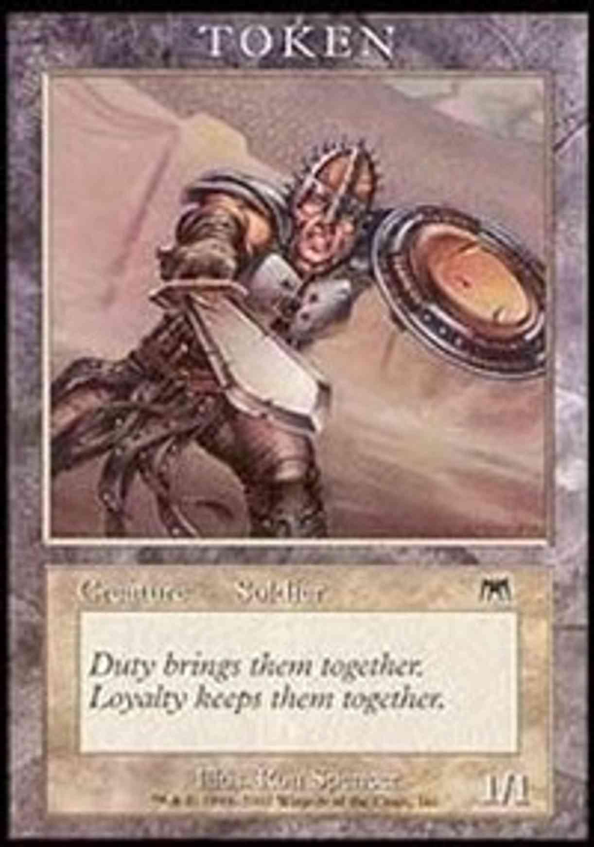 Soldier Token (Onslaught) magic card front