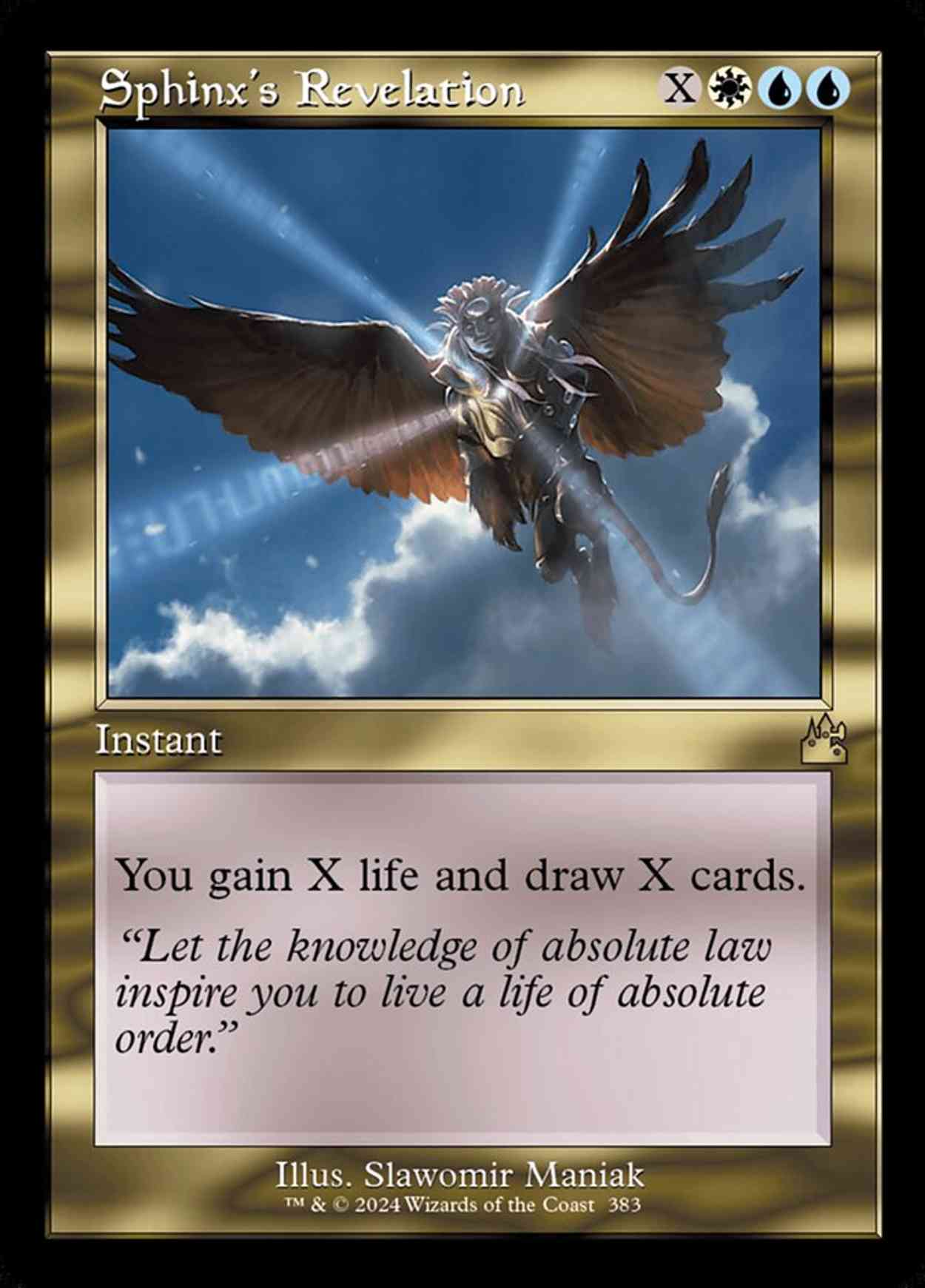 Sphinx's Revelation (Retro Frame) magic card front