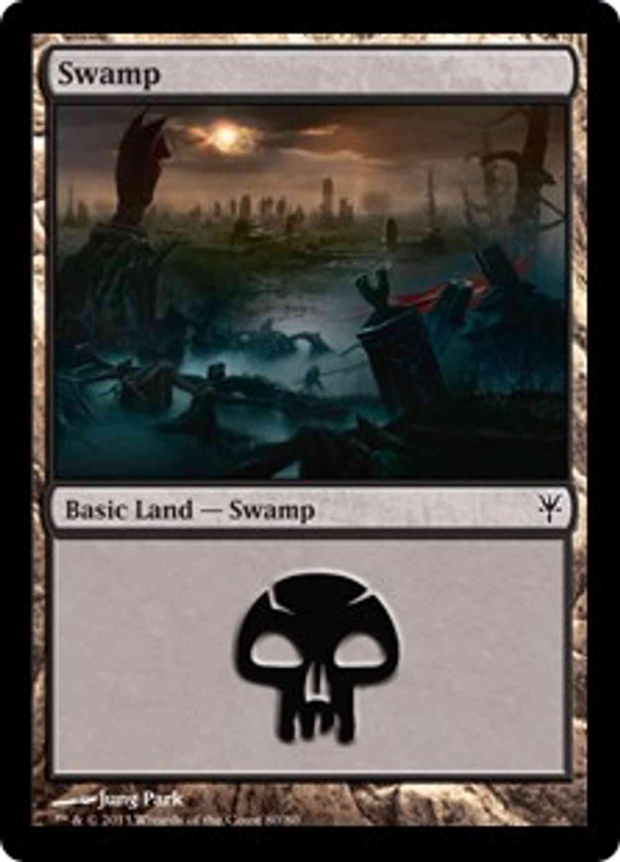 Swamp (80) magic card front