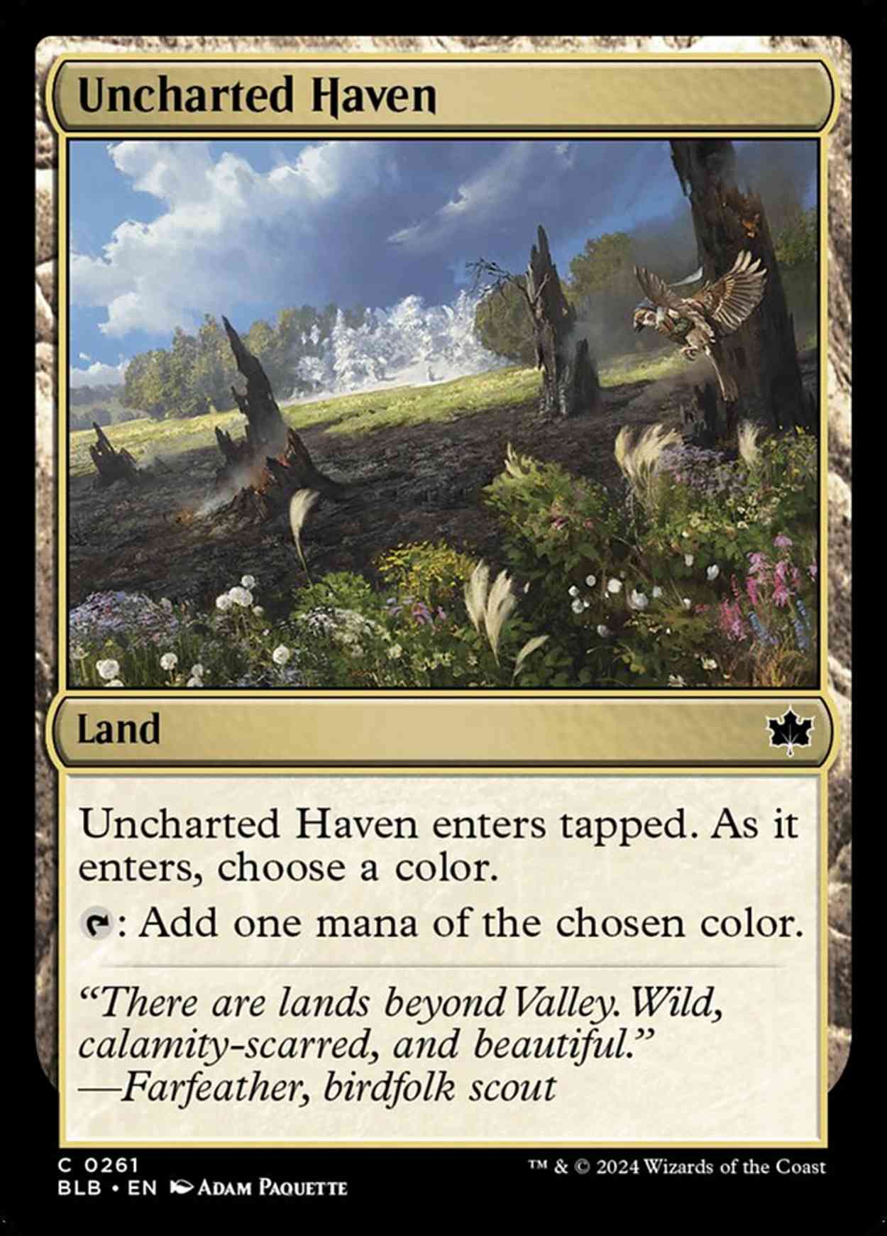 Uncharted Haven magic card front