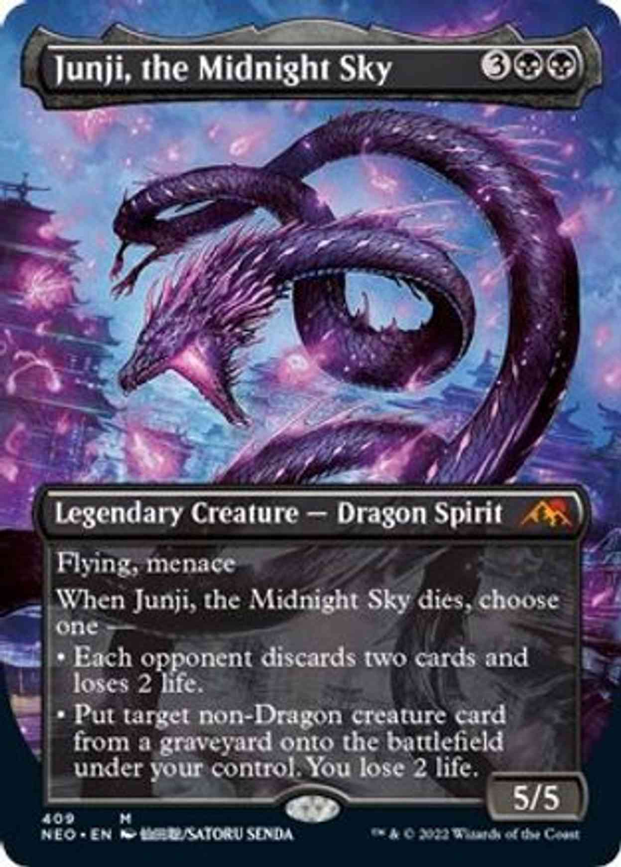 Junji, the Midnight Sky (Borderless) magic card front
