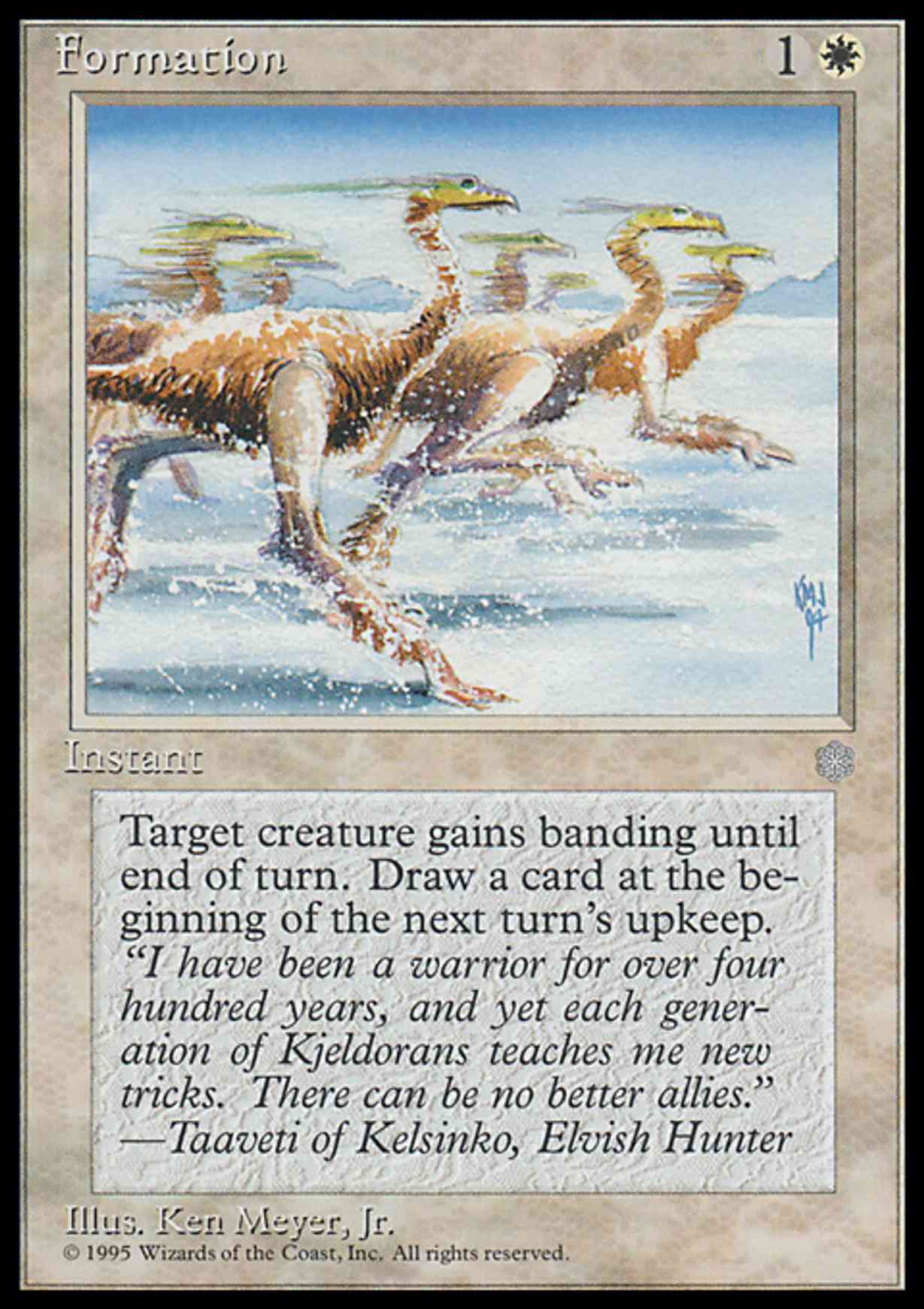 Formation magic card front