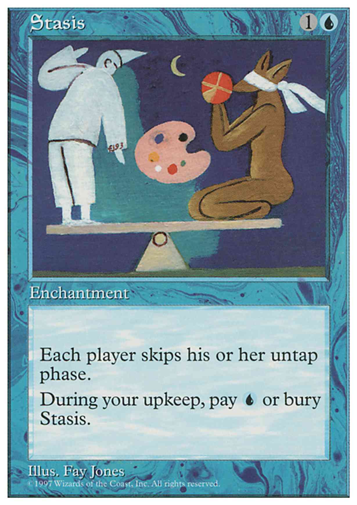 Stasis magic card front