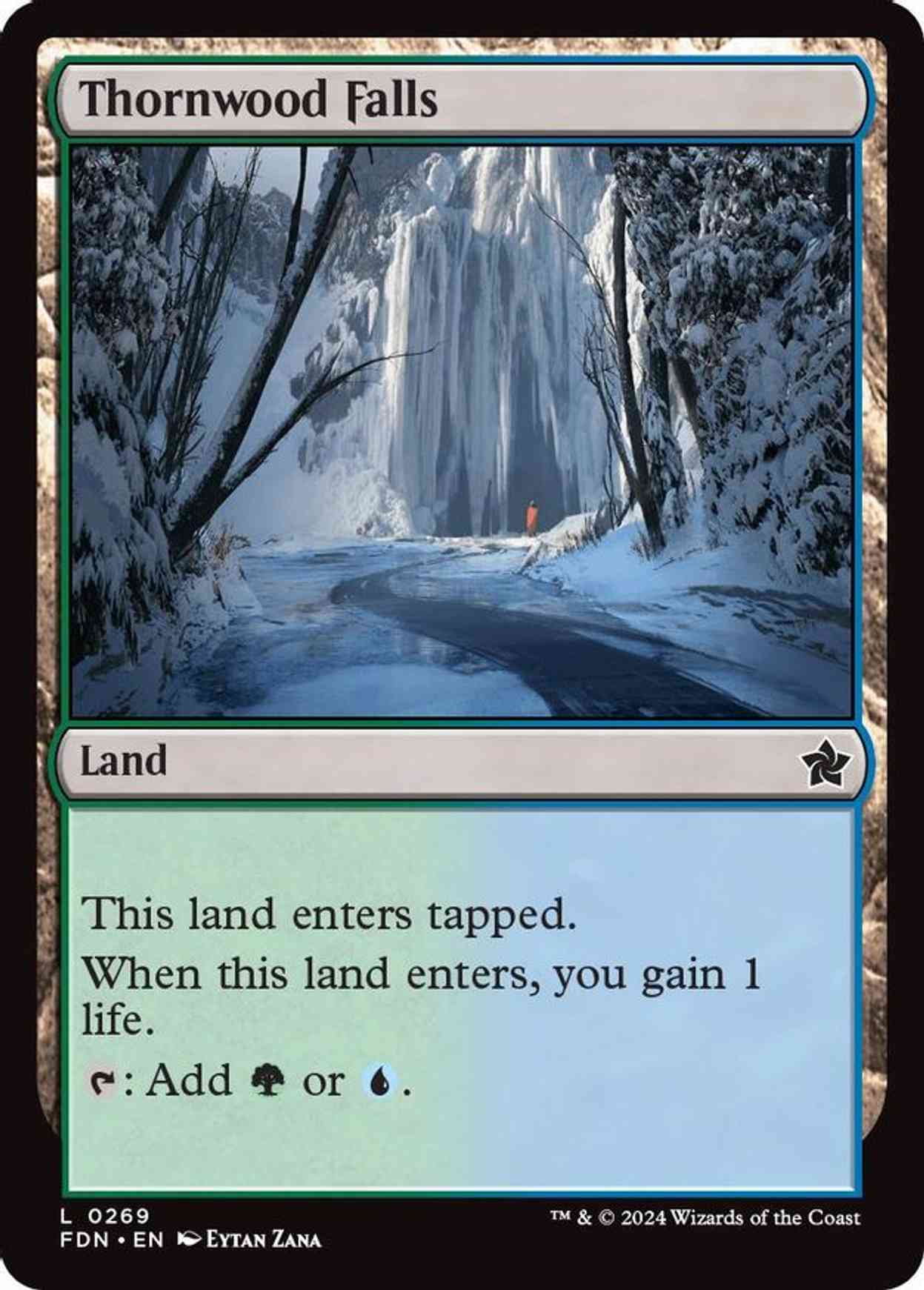 Thornwood Falls magic card front