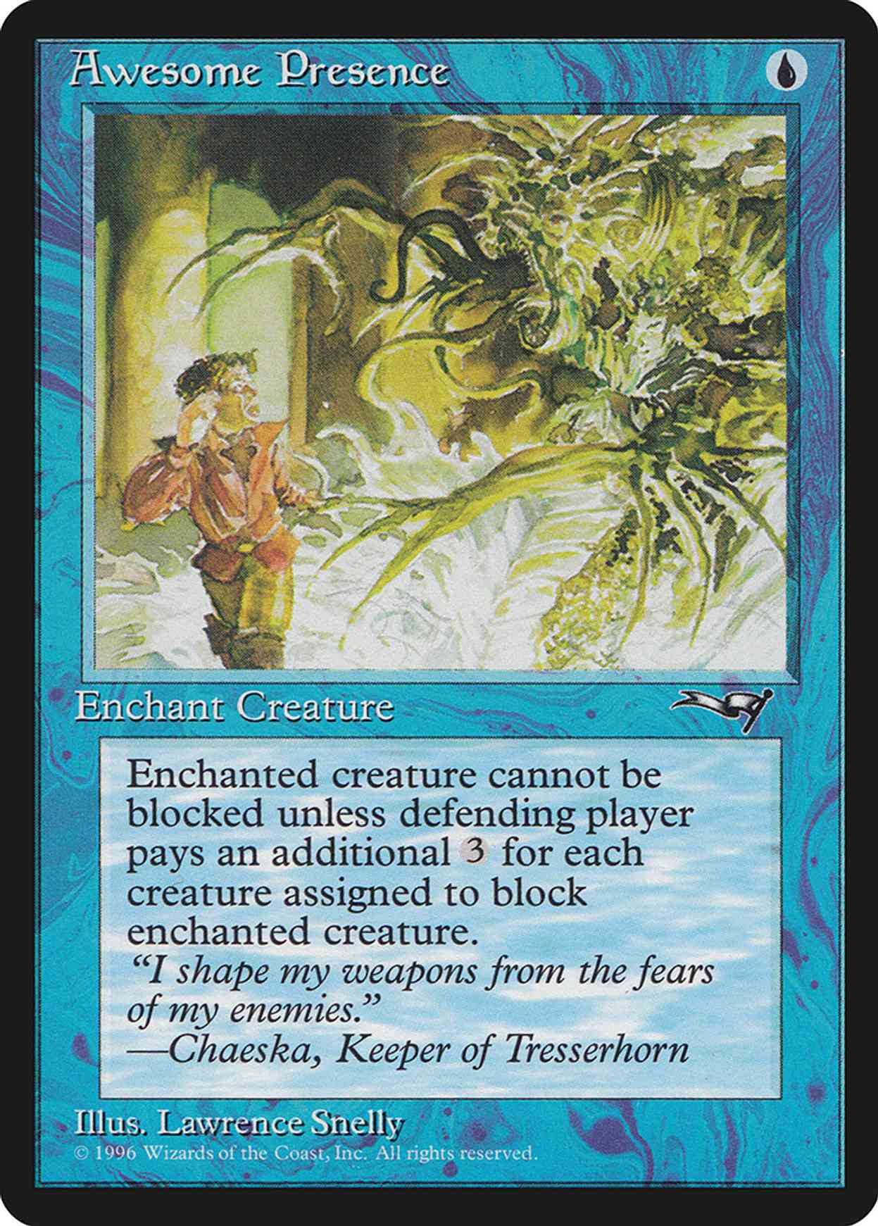 Awesome Presence (Man Being Chased) magic card front