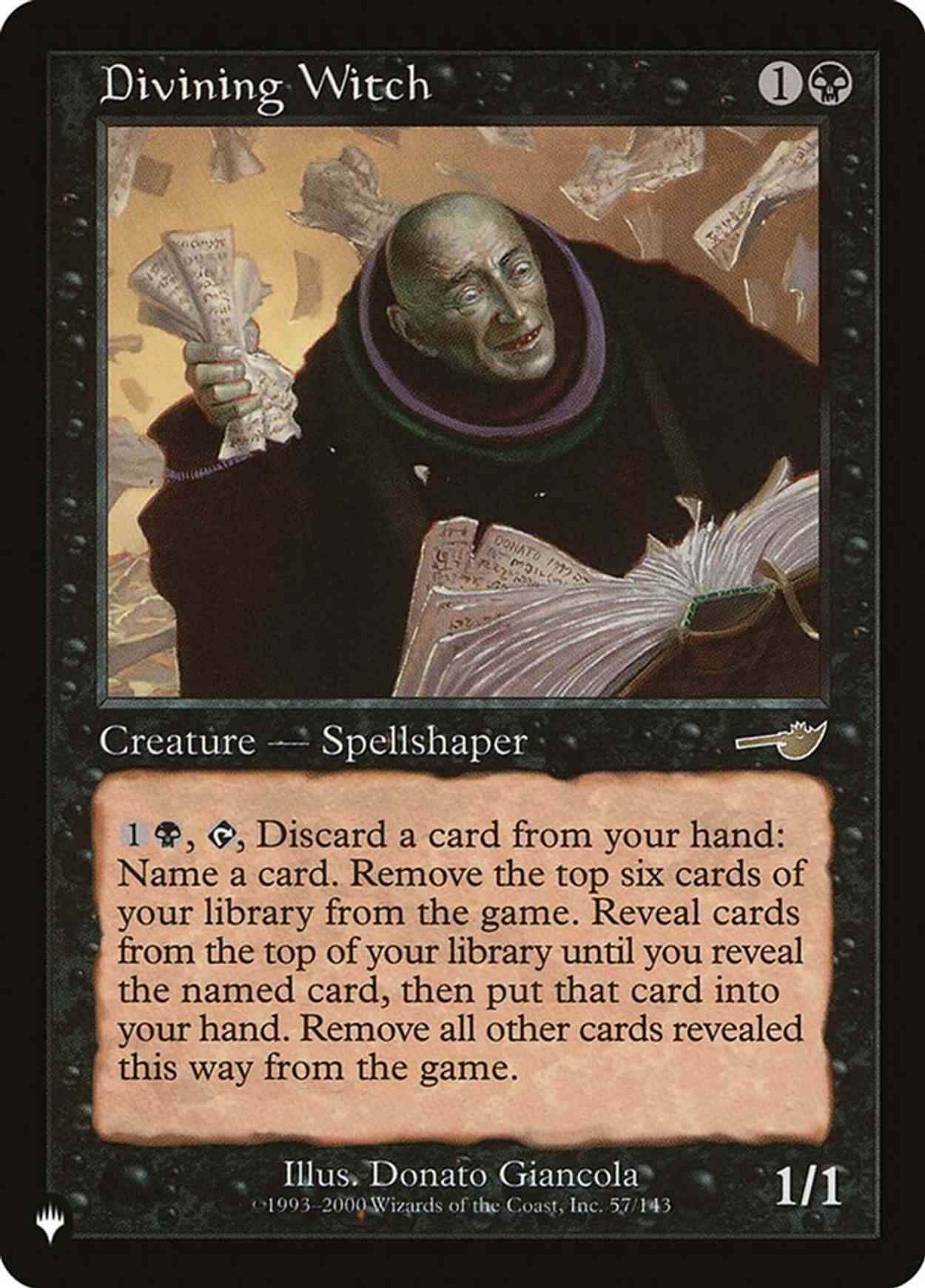 Divining Witch magic card front