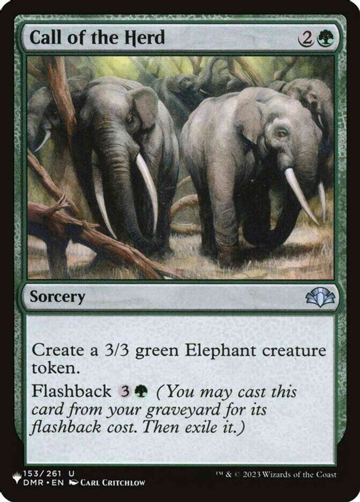 Call of the Herd magic card front