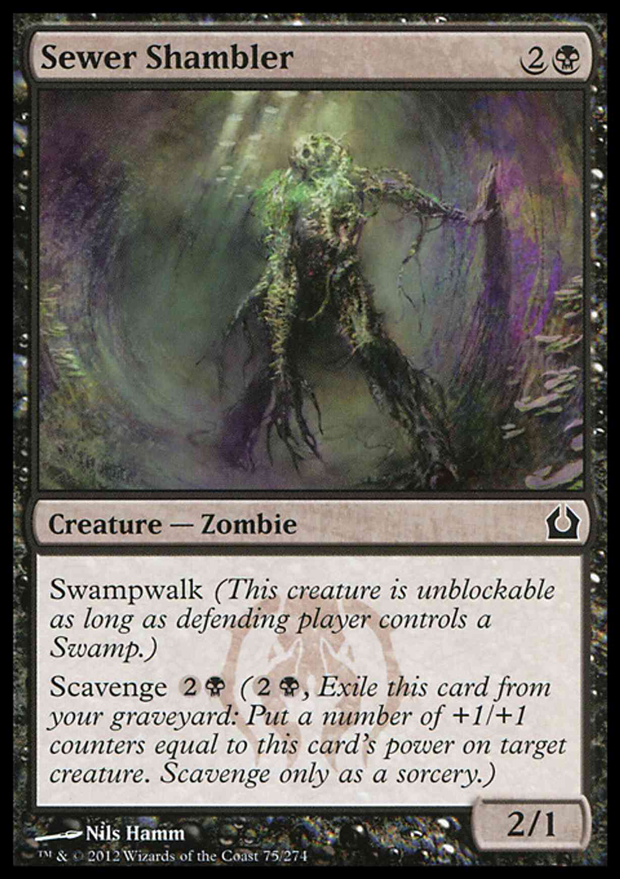 Sewer Shambler magic card front