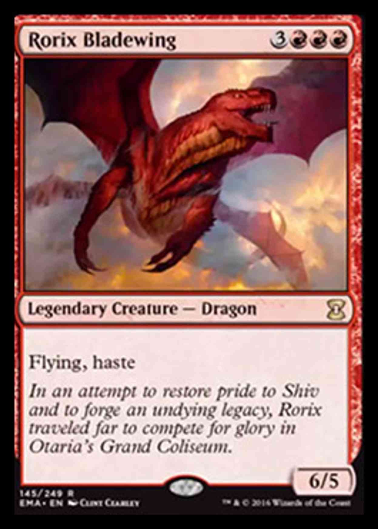 Rorix Bladewing magic card front