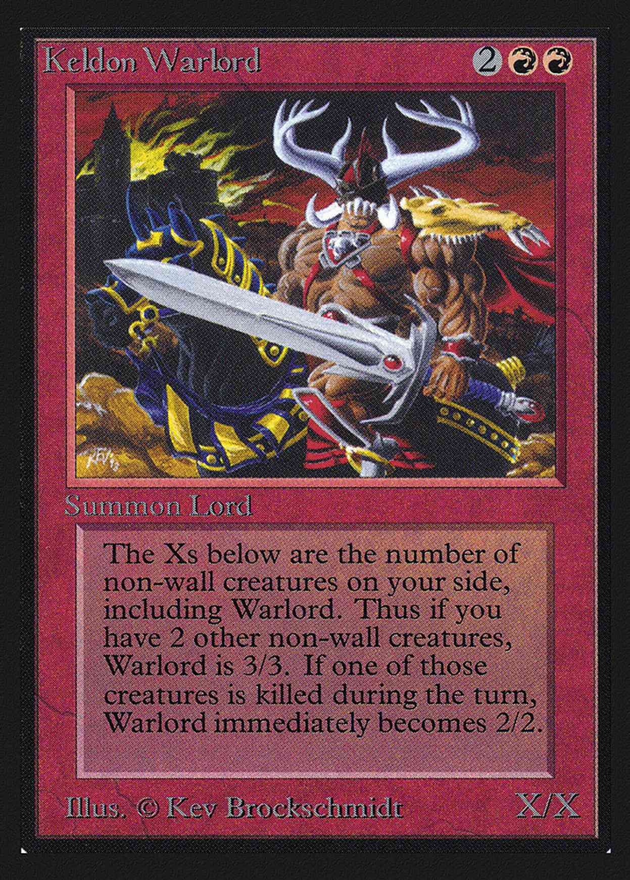 Keldon Warlord (IE) magic card front