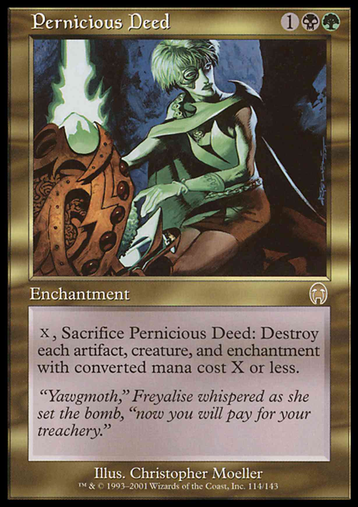Pernicious Deed magic card front