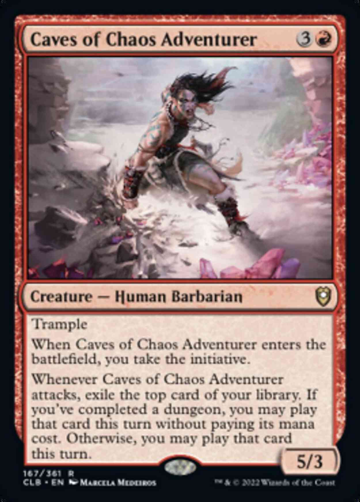 Caves of Chaos Adventurer magic card front
