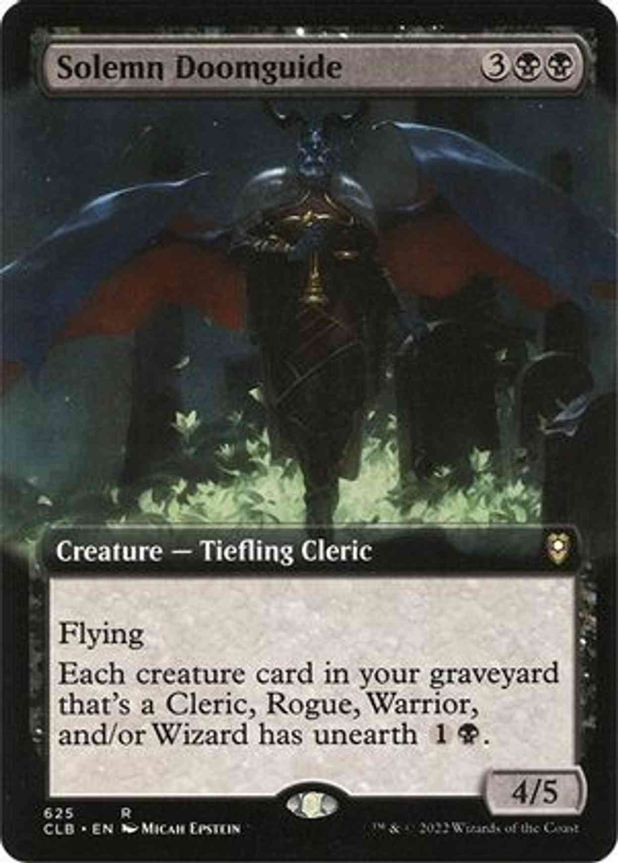 Solemn Doomguide (Extended Art) magic card front