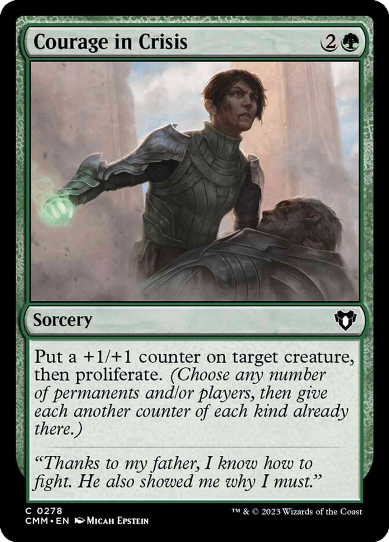 Courage in Crisis magic card front